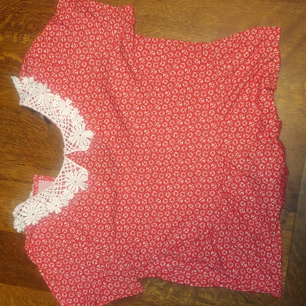 Women's Extra Large XL Dress Midnight House Hot Topic Collar Red White